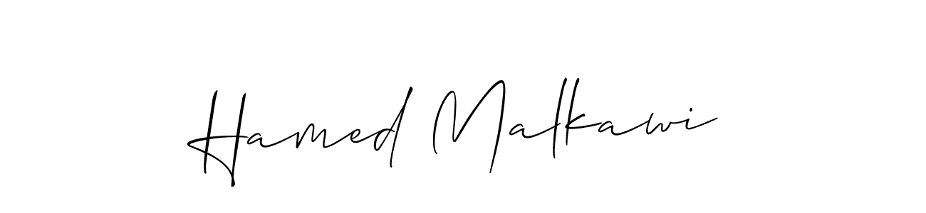 You should practise on your own different ways (Allison_Script) to write your name (Hamed Malkawi) in signature. don't let someone else do it for you. Hamed Malkawi signature style 2 images and pictures png