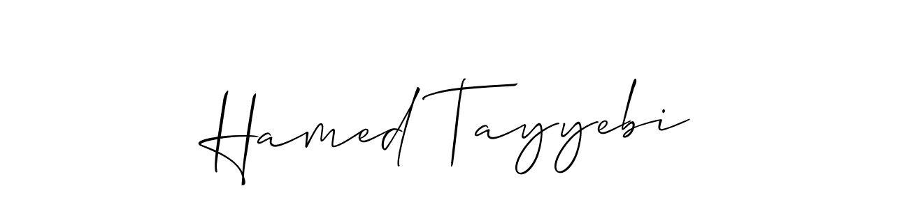 How to Draw Hamed Tayyebi signature style? Allison_Script is a latest design signature styles for name Hamed Tayyebi. Hamed Tayyebi signature style 2 images and pictures png