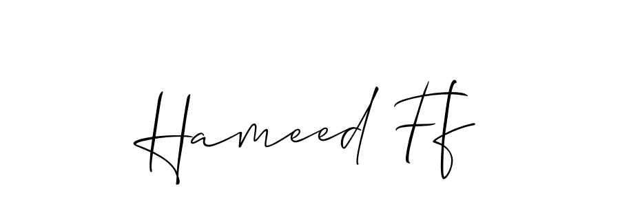 It looks lik you need a new signature style for name Hameed Ff. Design unique handwritten (Allison_Script) signature with our free signature maker in just a few clicks. Hameed Ff signature style 2 images and pictures png