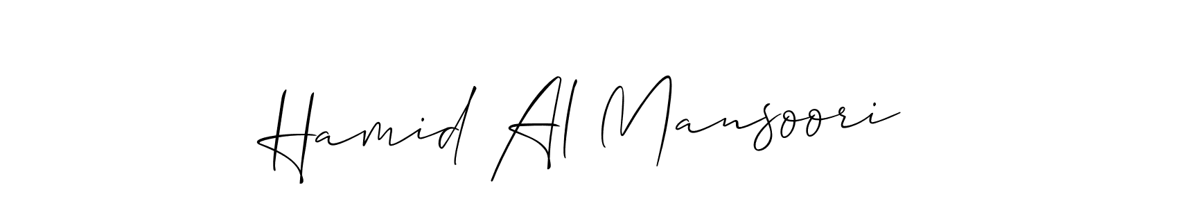 This is the best signature style for the Hamid Al Mansoori name. Also you like these signature font (Allison_Script). Mix name signature. Hamid Al Mansoori signature style 2 images and pictures png