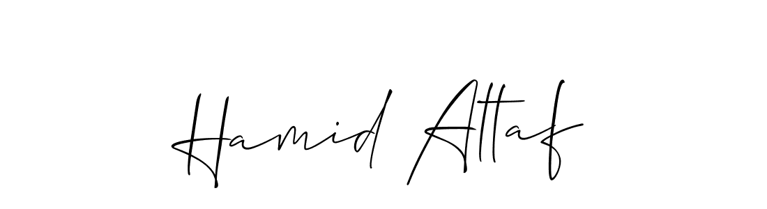How to make Hamid Altaf signature? Allison_Script is a professional autograph style. Create handwritten signature for Hamid Altaf name. Hamid Altaf signature style 2 images and pictures png