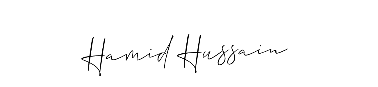 How to Draw Hamid Hussain signature style? Allison_Script is a latest design signature styles for name Hamid Hussain. Hamid Hussain signature style 2 images and pictures png