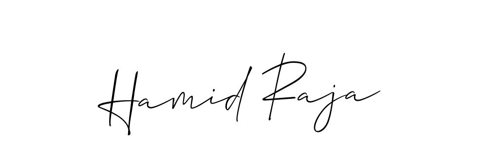 Hamid Raja stylish signature style. Best Handwritten Sign (Allison_Script) for my name. Handwritten Signature Collection Ideas for my name Hamid Raja. Hamid Raja signature style 2 images and pictures png