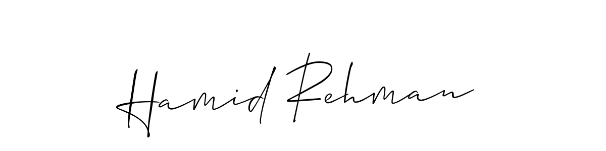 How to Draw Hamid Rehman signature style? Allison_Script is a latest design signature styles for name Hamid Rehman. Hamid Rehman signature style 2 images and pictures png