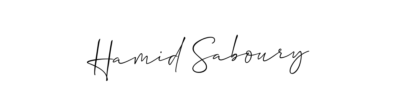 How to make Hamid Saboury signature? Allison_Script is a professional autograph style. Create handwritten signature for Hamid Saboury name. Hamid Saboury signature style 2 images and pictures png