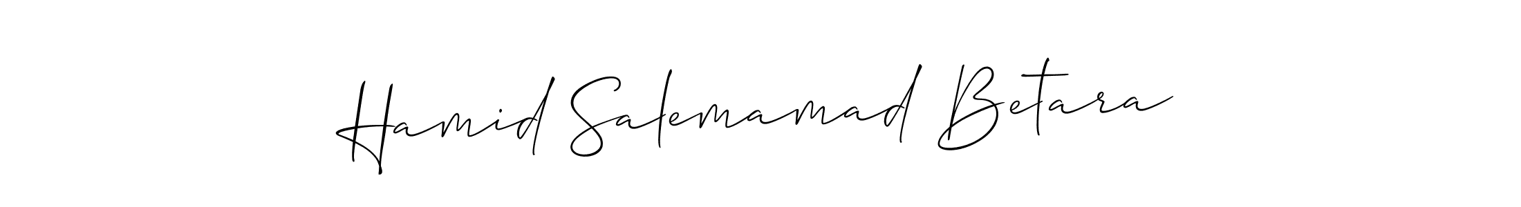How to make Hamid Salemamad Betara name signature. Use Allison_Script style for creating short signs online. This is the latest handwritten sign. Hamid Salemamad Betara signature style 2 images and pictures png