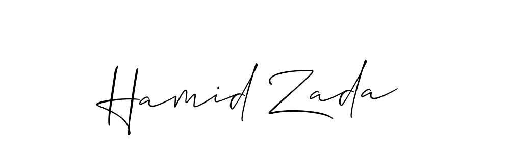 You can use this online signature creator to create a handwritten signature for the name Hamid Zada. This is the best online autograph maker. Hamid Zada signature style 2 images and pictures png