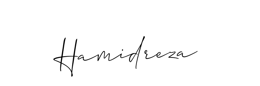 Similarly Allison_Script is the best handwritten signature design. Signature creator online .You can use it as an online autograph creator for name Hamidreza. Hamidreza signature style 2 images and pictures png