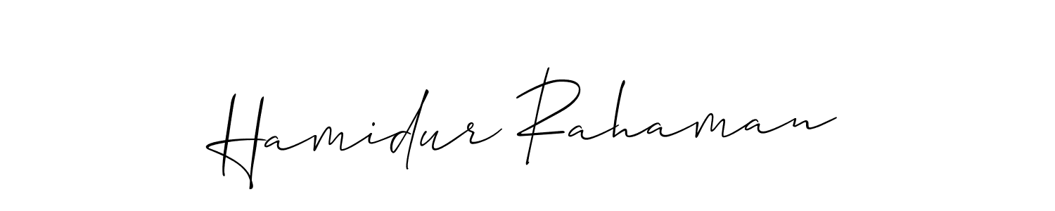 The best way (Allison_Script) to make a short signature is to pick only two or three words in your name. The name Hamidur Rahaman include a total of six letters. For converting this name. Hamidur Rahaman signature style 2 images and pictures png