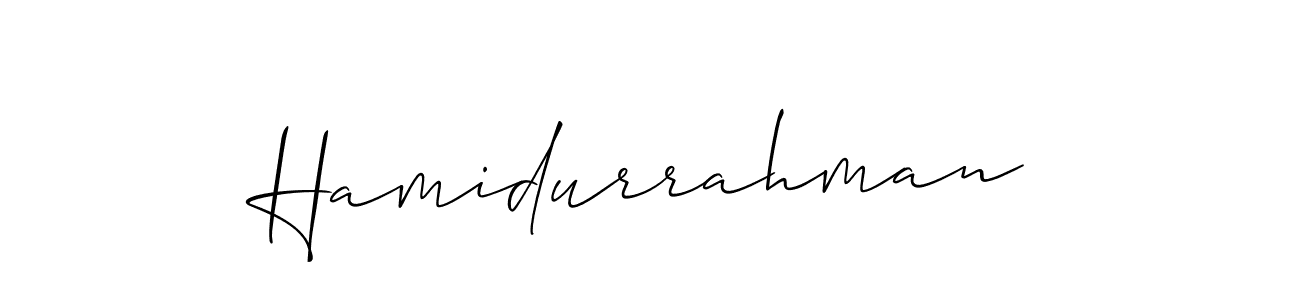 Create a beautiful signature design for name Hamidurrahman. With this signature (Allison_Script) fonts, you can make a handwritten signature for free. Hamidurrahman signature style 2 images and pictures png