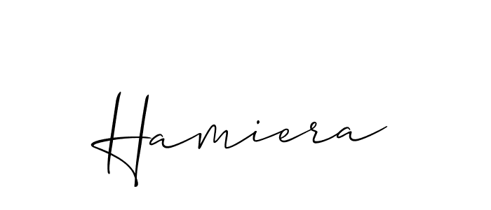 Also we have Hamiera name is the best signature style. Create professional handwritten signature collection using Allison_Script autograph style. Hamiera signature style 2 images and pictures png