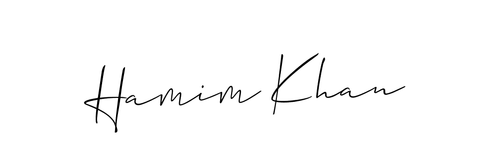How to Draw Hamim Khan signature style? Allison_Script is a latest design signature styles for name Hamim Khan. Hamim Khan signature style 2 images and pictures png
