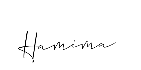 Also You can easily find your signature by using the search form. We will create Hamima name handwritten signature images for you free of cost using Allison_Script sign style. Hamima signature style 2 images and pictures png