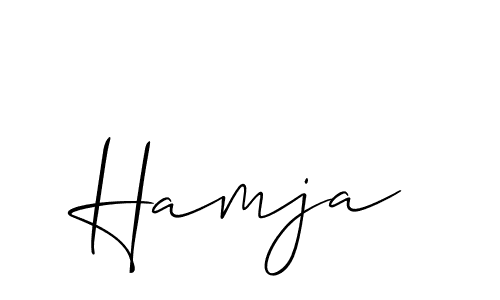 if you are searching for the best signature style for your name Hamja. so please give up your signature search. here we have designed multiple signature styles  using Allison_Script. Hamja signature style 2 images and pictures png