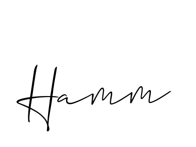 Allison_Script is a professional signature style that is perfect for those who want to add a touch of class to their signature. It is also a great choice for those who want to make their signature more unique. Get Hamm name to fancy signature for free. Hamm signature style 2 images and pictures png