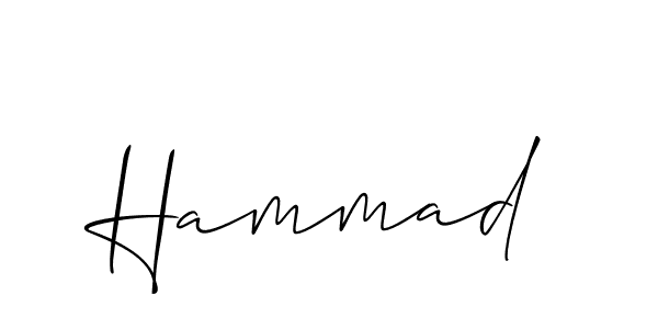 Similarly Allison_Script is the best handwritten signature design. Signature creator online .You can use it as an online autograph creator for name Hammad. Hammad signature style 2 images and pictures png