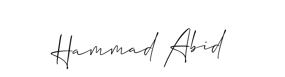 Also You can easily find your signature by using the search form. We will create Hammad Abid name handwritten signature images for you free of cost using Allison_Script sign style. Hammad Abid signature style 2 images and pictures png