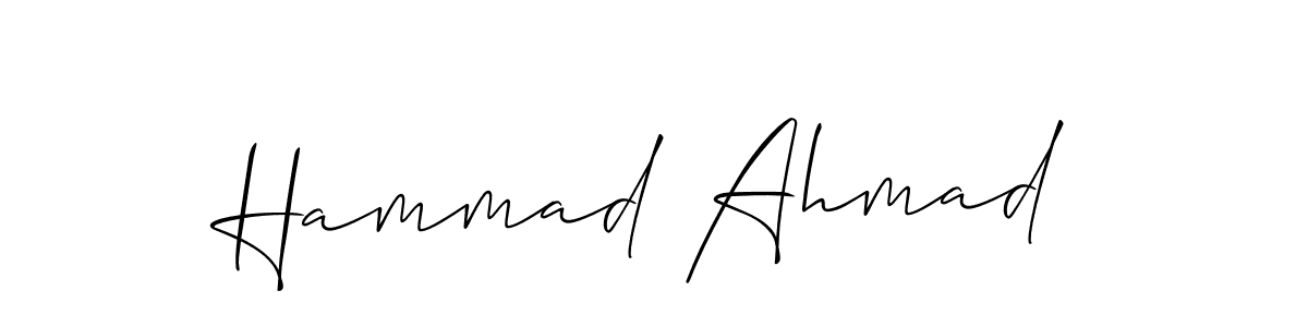 Make a beautiful signature design for name Hammad Ahmad. Use this online signature maker to create a handwritten signature for free. Hammad Ahmad signature style 2 images and pictures png