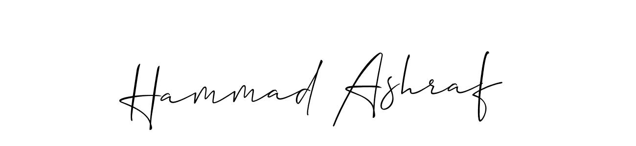 It looks lik you need a new signature style for name Hammad Ashraf. Design unique handwritten (Allison_Script) signature with our free signature maker in just a few clicks. Hammad Ashraf signature style 2 images and pictures png