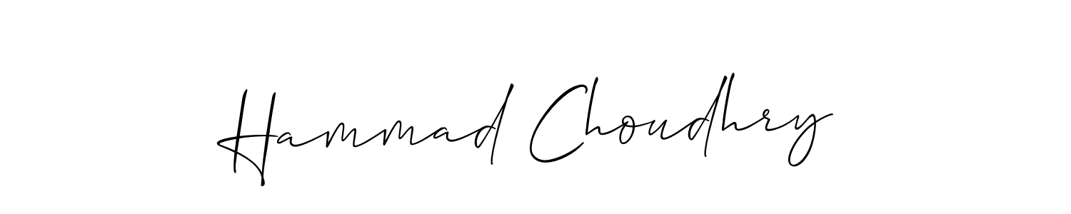 Make a beautiful signature design for name Hammad Choudhry. Use this online signature maker to create a handwritten signature for free. Hammad Choudhry signature style 2 images and pictures png