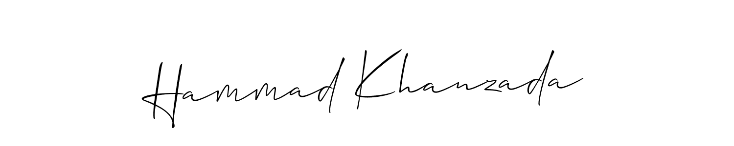 Similarly Allison_Script is the best handwritten signature design. Signature creator online .You can use it as an online autograph creator for name Hammad Khanzada. Hammad Khanzada signature style 2 images and pictures png