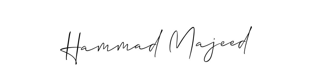 How to make Hammad Majeed name signature. Use Allison_Script style for creating short signs online. This is the latest handwritten sign. Hammad Majeed signature style 2 images and pictures png