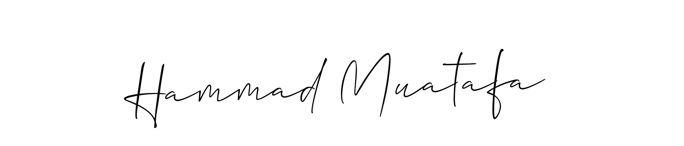 Design your own signature with our free online signature maker. With this signature software, you can create a handwritten (Allison_Script) signature for name Hammad Muatafa. Hammad Muatafa signature style 2 images and pictures png