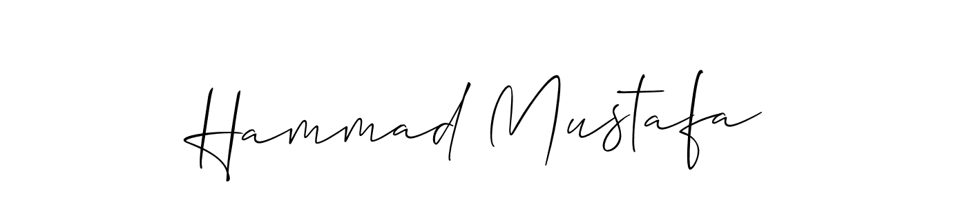 Also we have Hammad Mustafa name is the best signature style. Create professional handwritten signature collection using Allison_Script autograph style. Hammad Mustafa signature style 2 images and pictures png