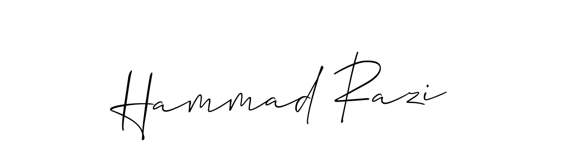 How to make Hammad Razi signature? Allison_Script is a professional autograph style. Create handwritten signature for Hammad Razi name. Hammad Razi signature style 2 images and pictures png