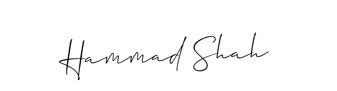 Design your own signature with our free online signature maker. With this signature software, you can create a handwritten (Allison_Script) signature for name Hammad Shah. Hammad Shah signature style 2 images and pictures png