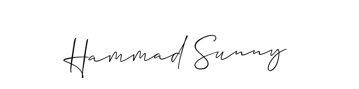 The best way (Allison_Script) to make a short signature is to pick only two or three words in your name. The name Hammad Sunny include a total of six letters. For converting this name. Hammad Sunny signature style 2 images and pictures png