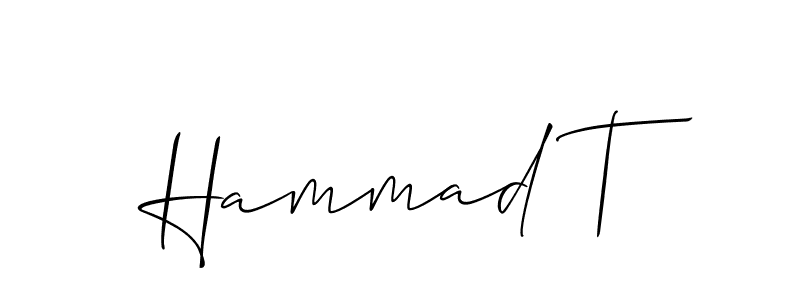 See photos of Hammad T official signature by Spectra . Check more albums & portfolios. Read reviews & check more about Allison_Script font. Hammad T signature style 2 images and pictures png