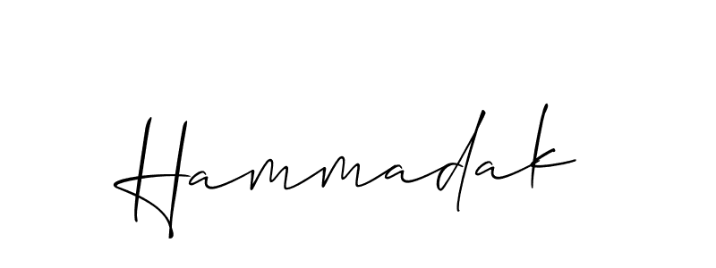 Also we have Hammadak name is the best signature style. Create professional handwritten signature collection using Allison_Script autograph style. Hammadak signature style 2 images and pictures png