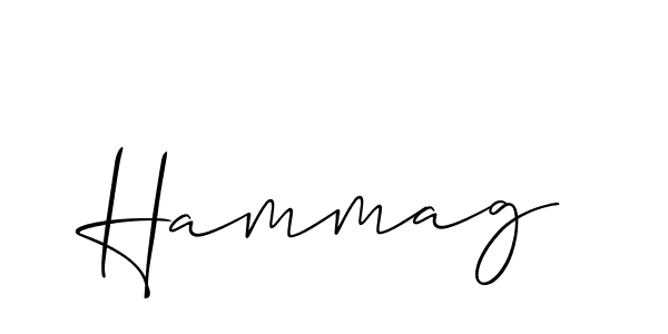 Allison_Script is a professional signature style that is perfect for those who want to add a touch of class to their signature. It is also a great choice for those who want to make their signature more unique. Get Hammag name to fancy signature for free. Hammag signature style 2 images and pictures png
