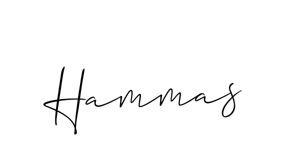 It looks lik you need a new signature style for name Hammas. Design unique handwritten (Allison_Script) signature with our free signature maker in just a few clicks. Hammas signature style 2 images and pictures png