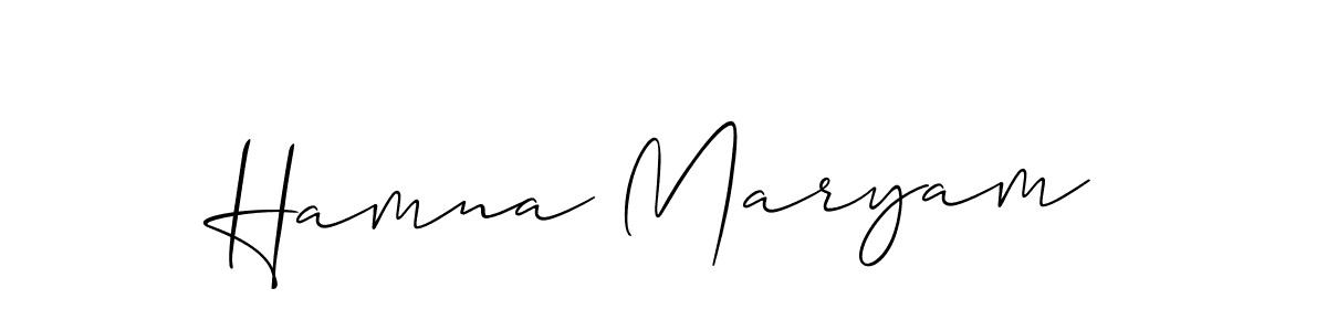 if you are searching for the best signature style for your name Hamna Maryam. so please give up your signature search. here we have designed multiple signature styles  using Allison_Script. Hamna Maryam signature style 2 images and pictures png