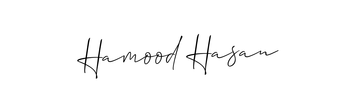 Once you've used our free online signature maker to create your best signature Allison_Script style, it's time to enjoy all of the benefits that Hamood Hasan name signing documents. Hamood Hasan signature style 2 images and pictures png
