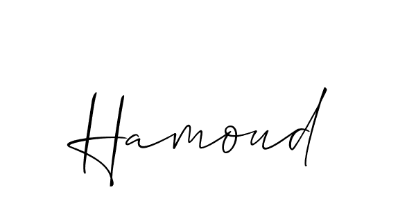 You should practise on your own different ways (Allison_Script) to write your name (Hamoud) in signature. don't let someone else do it for you. Hamoud signature style 2 images and pictures png