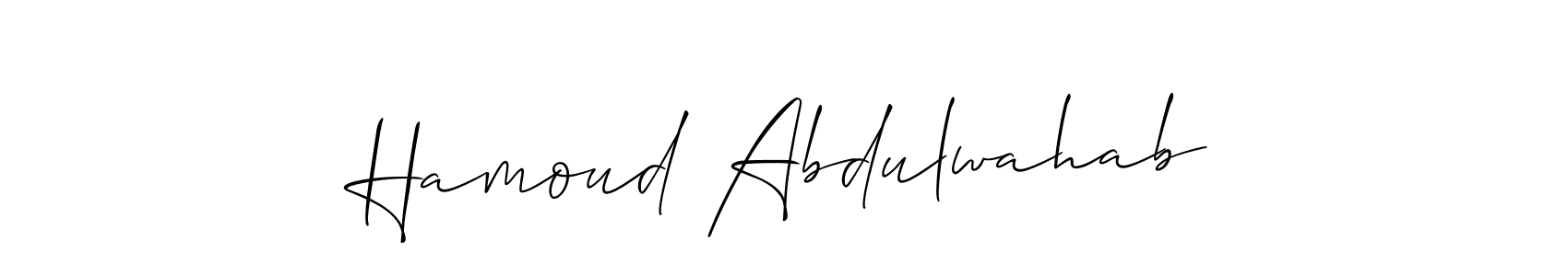 Make a beautiful signature design for name Hamoud Abdulwahab. Use this online signature maker to create a handwritten signature for free. Hamoud Abdulwahab signature style 2 images and pictures png