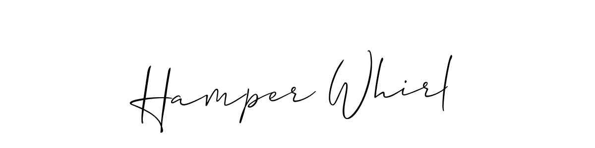 How to make Hamper Whirl signature? Allison_Script is a professional autograph style. Create handwritten signature for Hamper Whirl name. Hamper Whirl signature style 2 images and pictures png