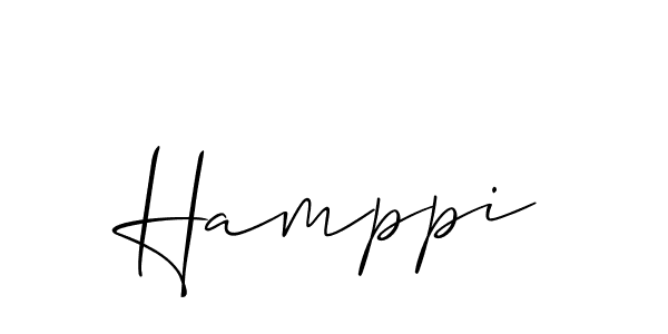 Create a beautiful signature design for name Hamppi. With this signature (Allison_Script) fonts, you can make a handwritten signature for free. Hamppi signature style 2 images and pictures png
