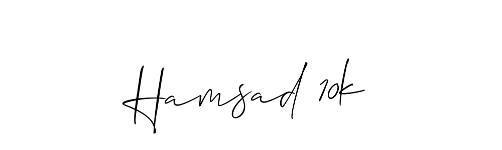 How to make Hamsad 10k name signature. Use Allison_Script style for creating short signs online. This is the latest handwritten sign. Hamsad 10k signature style 2 images and pictures png