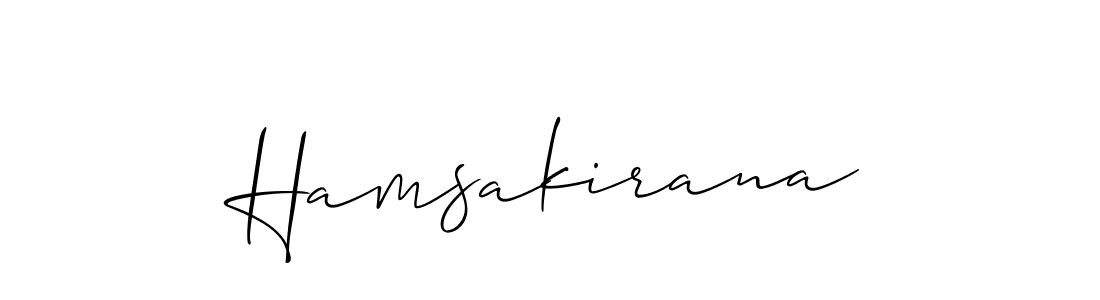 You can use this online signature creator to create a handwritten signature for the name Hamsakirana. This is the best online autograph maker. Hamsakirana signature style 2 images and pictures png