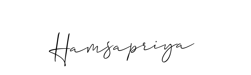 Best and Professional Signature Style for Hamsapriya. Allison_Script Best Signature Style Collection. Hamsapriya signature style 2 images and pictures png