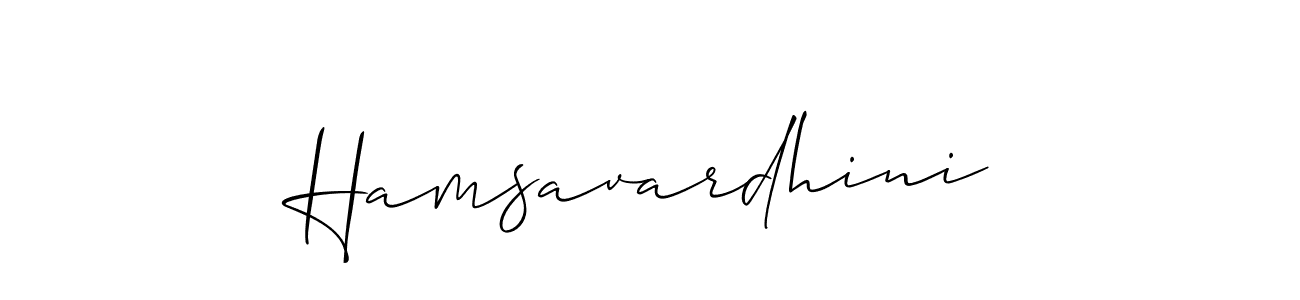 Make a beautiful signature design for name Hamsavardhini. With this signature (Allison_Script) style, you can create a handwritten signature for free. Hamsavardhini signature style 2 images and pictures png