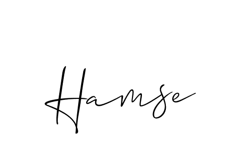 Also we have Hamse name is the best signature style. Create professional handwritten signature collection using Allison_Script autograph style. Hamse signature style 2 images and pictures png