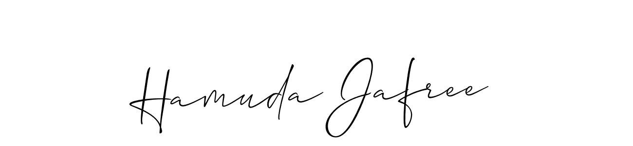 Once you've used our free online signature maker to create your best signature Allison_Script style, it's time to enjoy all of the benefits that Hamuda Jafree name signing documents. Hamuda Jafree signature style 2 images and pictures png