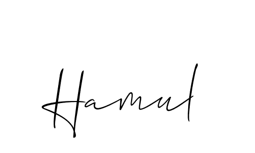 It looks lik you need a new signature style for name Hamul. Design unique handwritten (Allison_Script) signature with our free signature maker in just a few clicks. Hamul signature style 2 images and pictures png