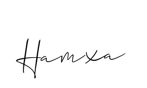 Similarly Allison_Script is the best handwritten signature design. Signature creator online .You can use it as an online autograph creator for name Hamxa. Hamxa signature style 2 images and pictures png