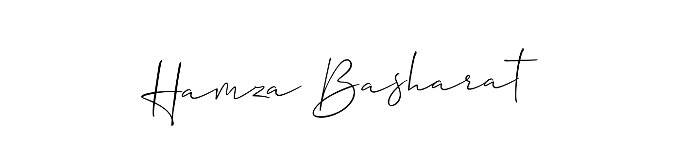 The best way (Allison_Script) to make a short signature is to pick only two or three words in your name. The name Hamza Basharat include a total of six letters. For converting this name. Hamza Basharat signature style 2 images and pictures png